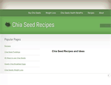 Tablet Screenshot of chiaseedrecipes.com